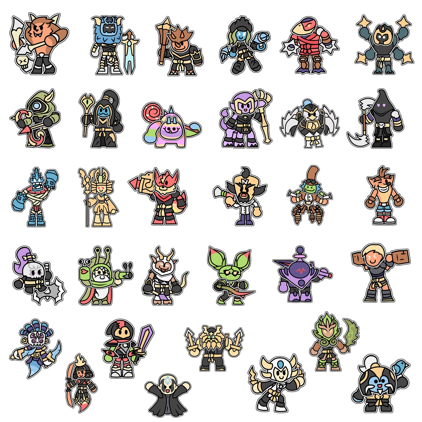 Full Set of Imaginators Stickers