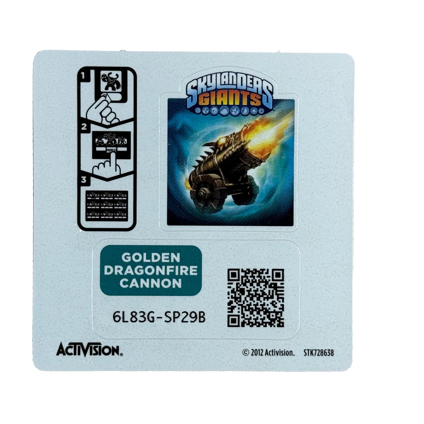 Dragonfire Cannon (Golden) (Sticker Sheet)