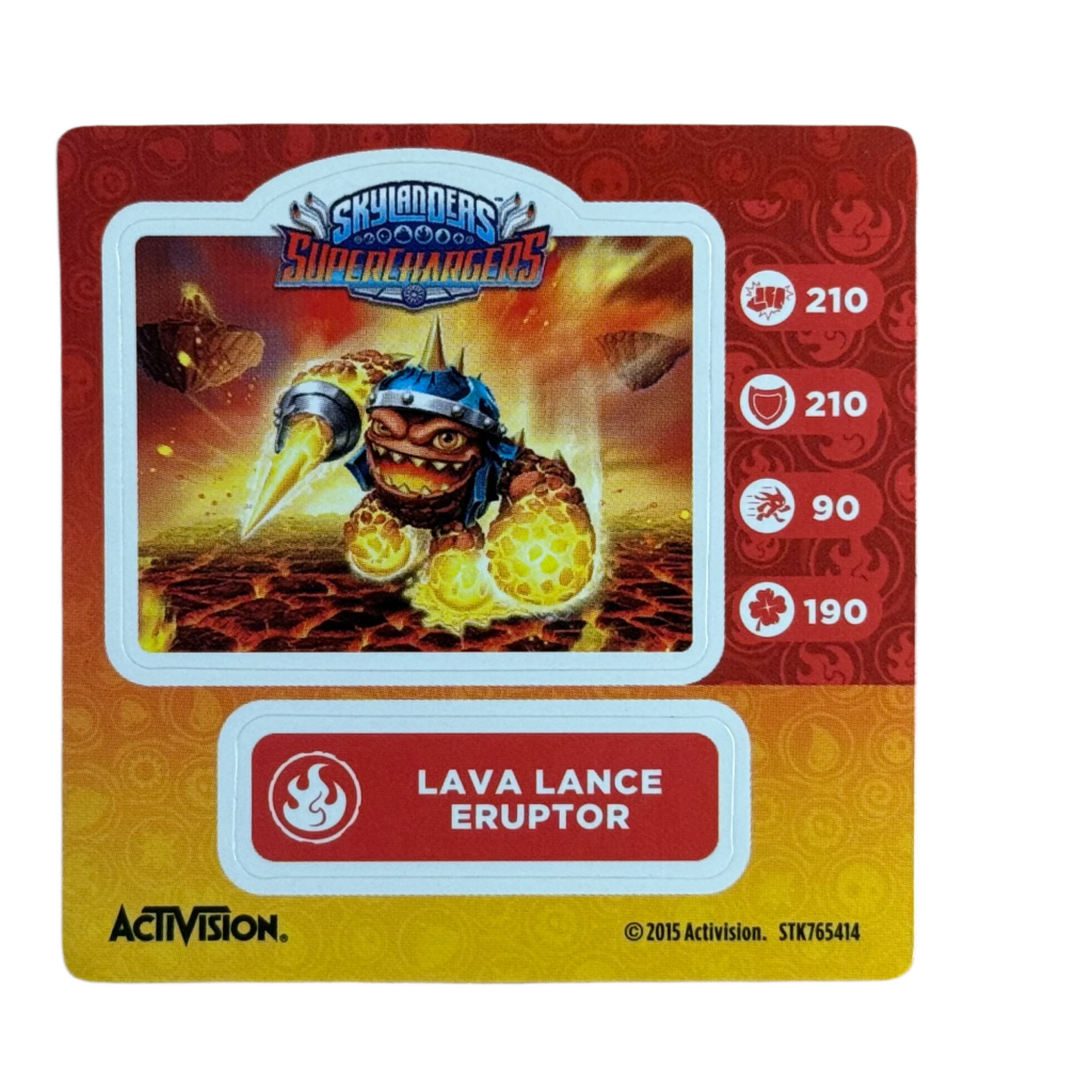 Eruptor (Lava Lance) (Sticker Sheet)