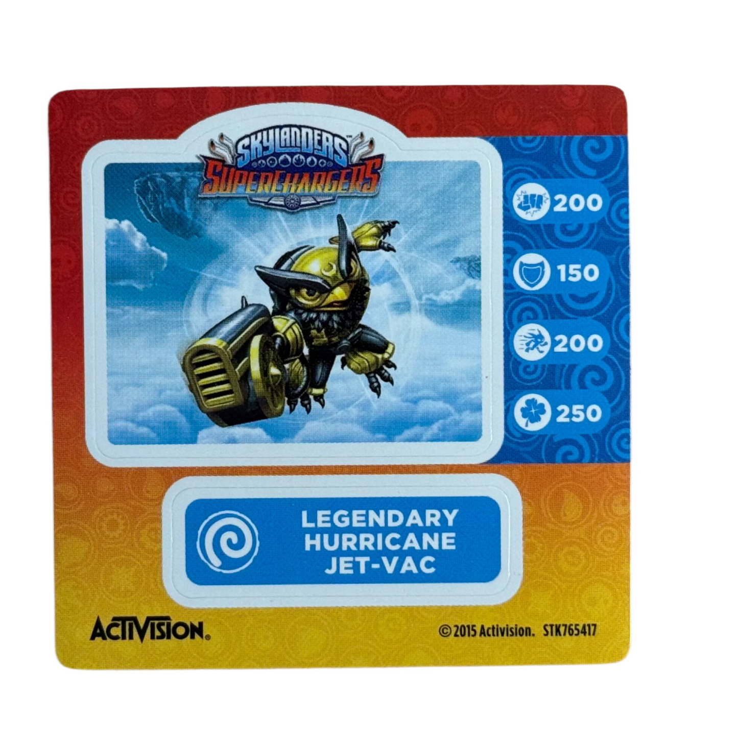 Jet-Vac (Hurricane, Legendary) (Sticker Sheet)