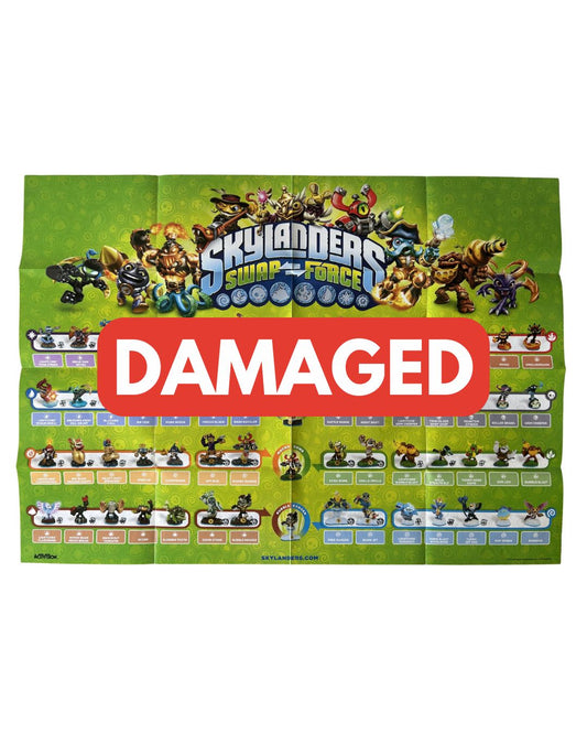 DAMAGED Skylanders SWAP Force Starter Pack Poster
