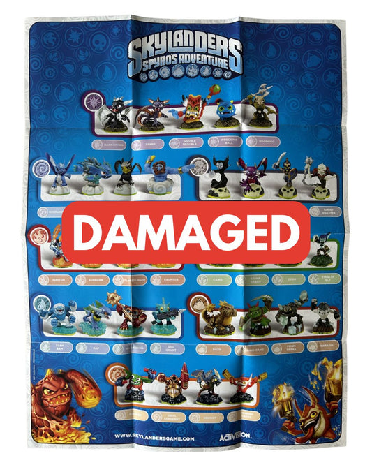 DAMAGED Skylanders Spyro's Adventure 3DS Poster