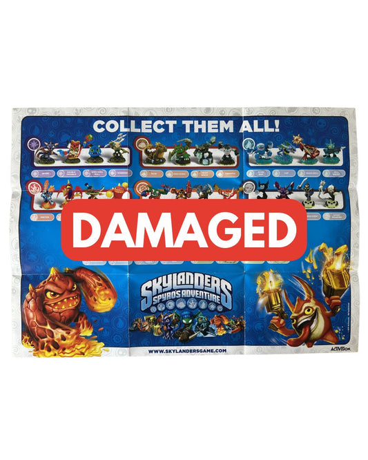 DAMAGED Spyro's Adventure Starter Pack Poster