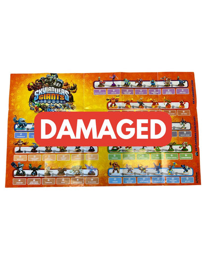 DAMAGED Skylanders Giants 3DS Poster