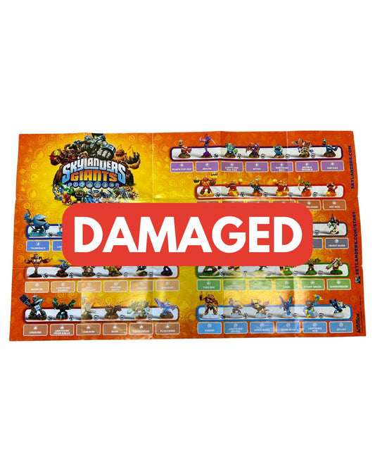 DAMAGED Skylanders Giants 3DS Poster