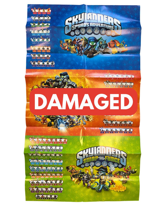 DAMAGED Skylanders SWAP Force Dark Edition Poster