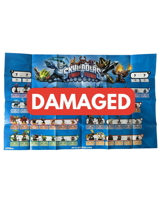DAMAGED Skylanders Trap Team 3DS Poster