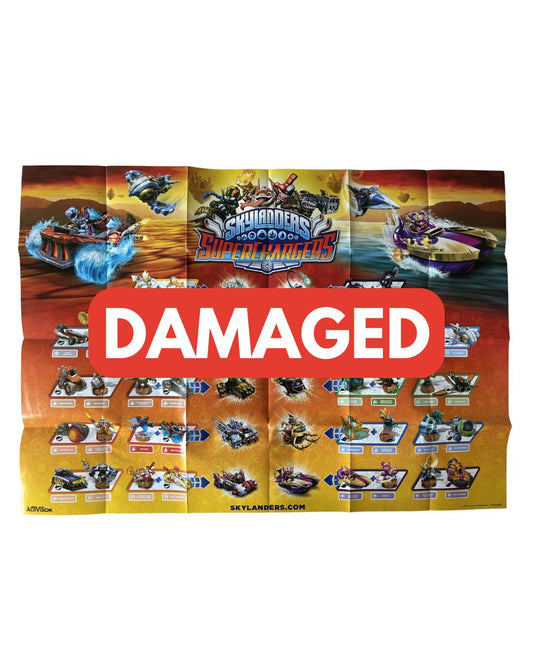 DAMAGED Skylanders SuperChargers 3DS Poster