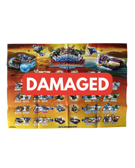 DAMAGED Skylanders SuperChargers Starter Pack Poster