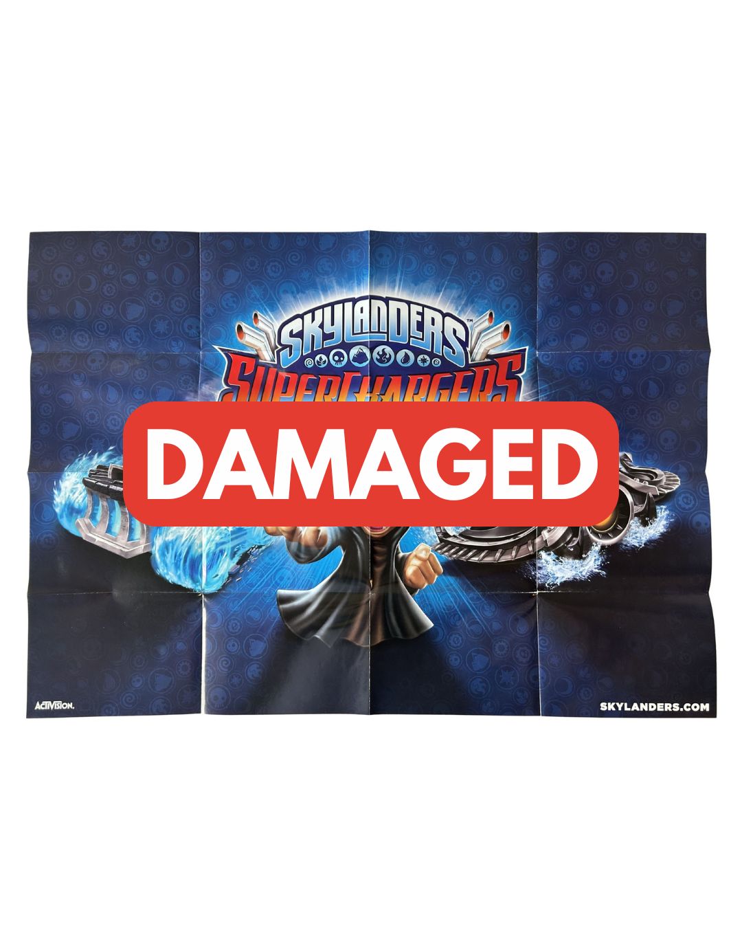 DAMAGED Skylanders SuperChargers Dark Edition Poster