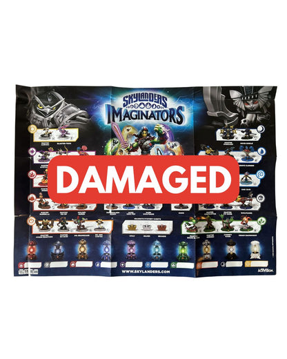 DAMAGED Skylanders Imaginators Dark Edition Poster