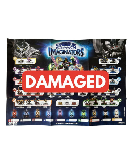 DAMAGED Skylanders Imaginators Dark Edition Poster