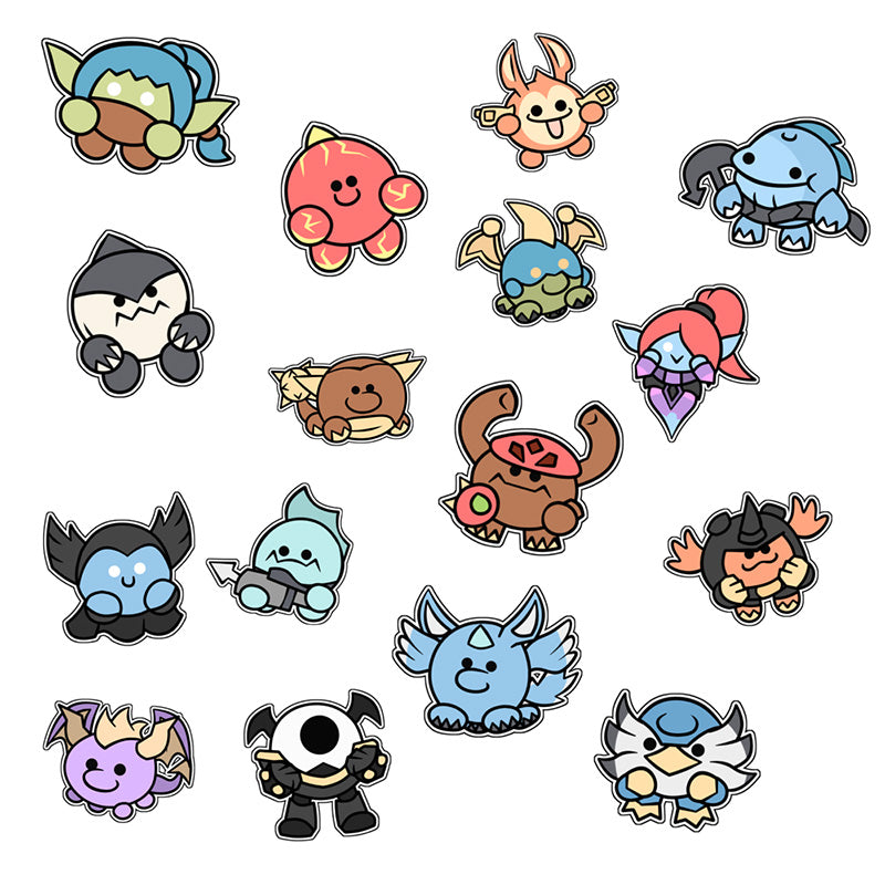 Full Set of Trap Team Minis Stickers