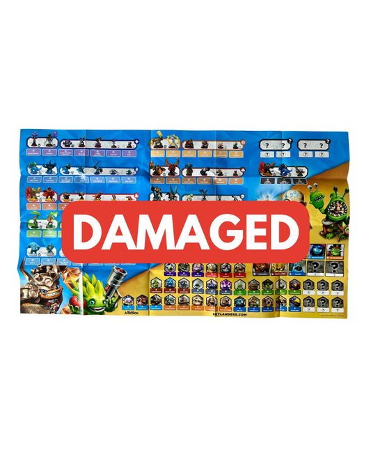 DAMAGED Skylanders Trap Team Dark Edition Poster