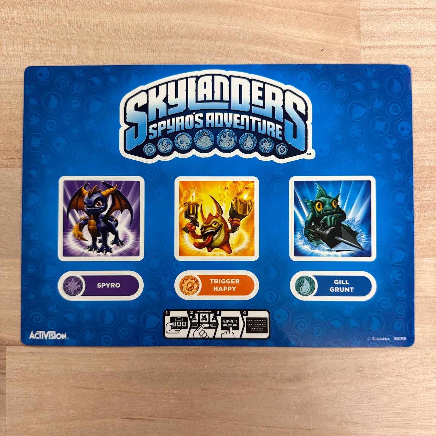 Spyro's Adventure Starters (With Instructions) (Sticker Sheet)