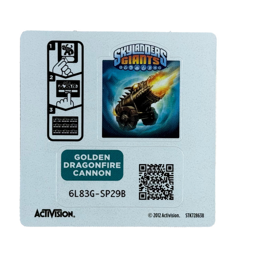Dragonfire Cannon (Golden) (Sticker Sheet)