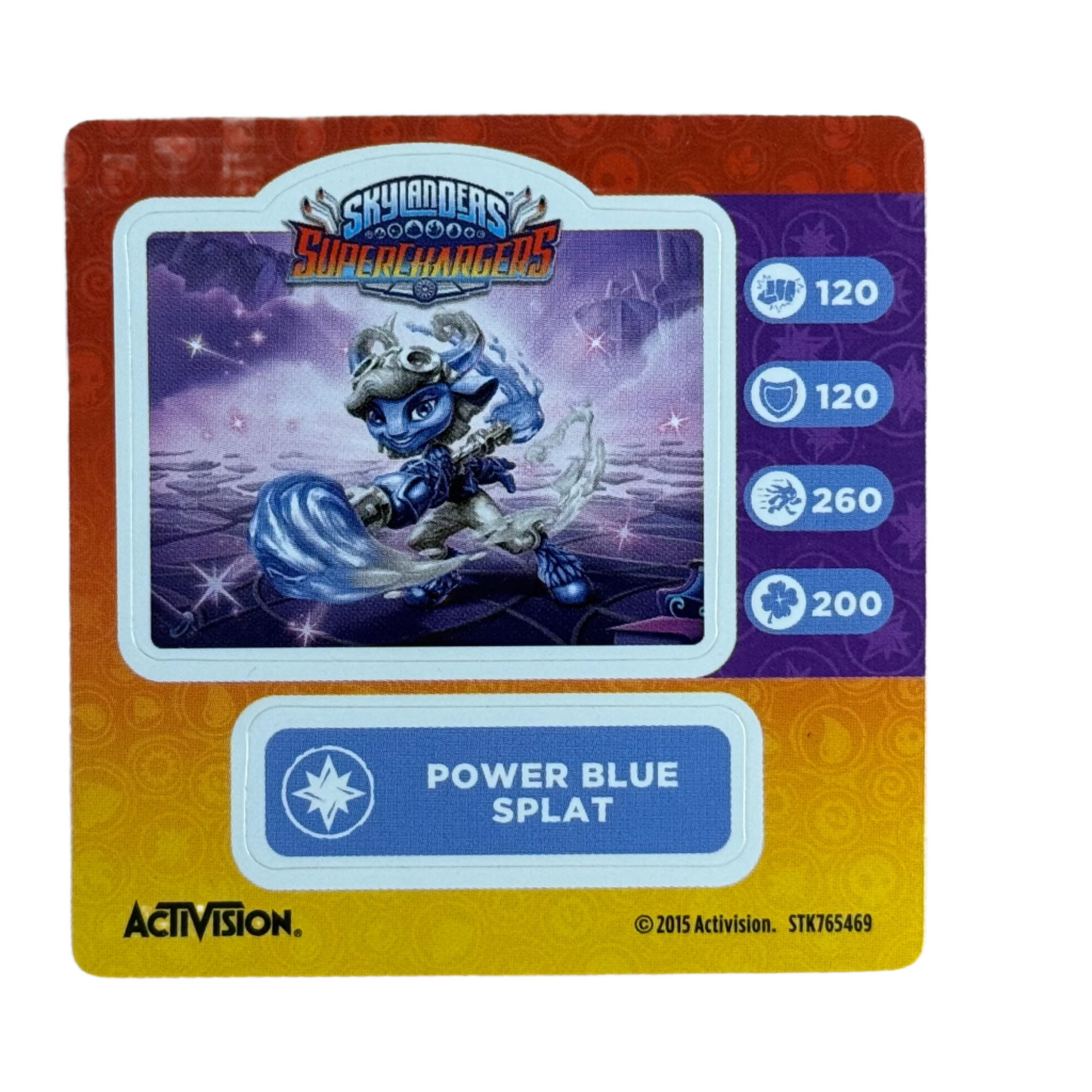 Splat (Power Blue) (Sticker Sheet)