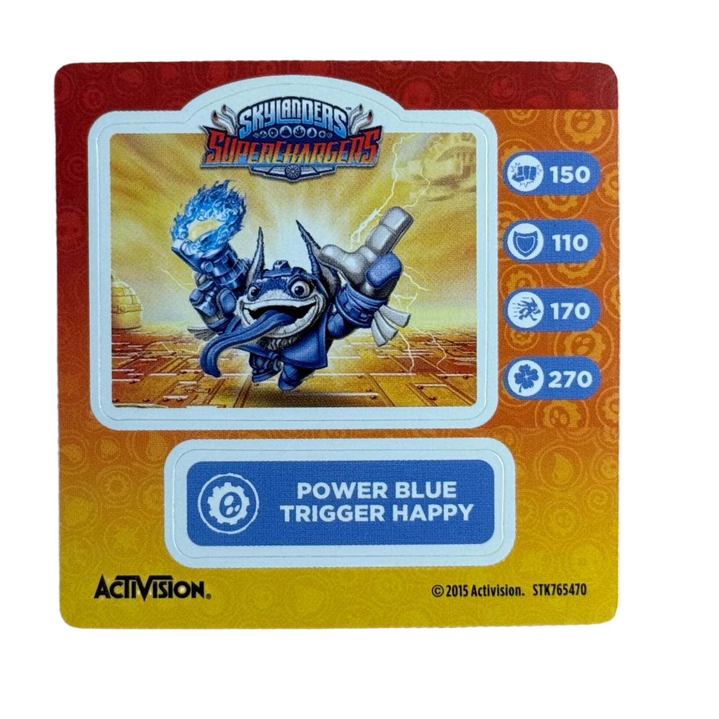 Trigger Happy (Double Dare, Power Blue) (Sticker Sheet)