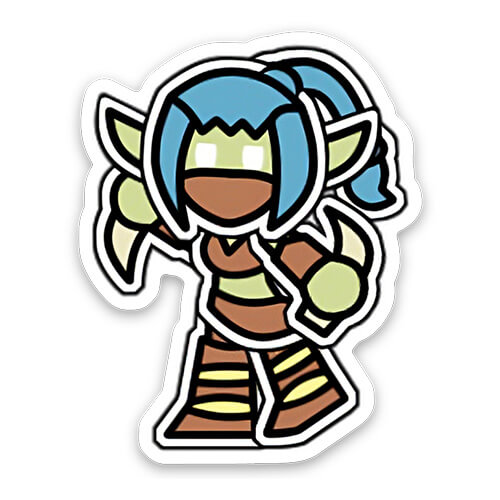 Stealth Elf Sticker