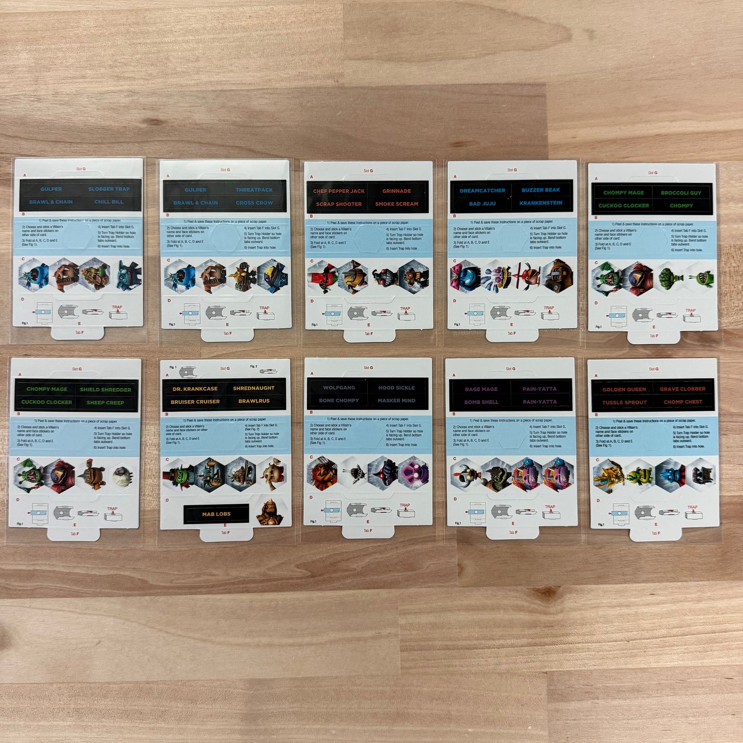 Topps Skylanders Trap Holder Cards