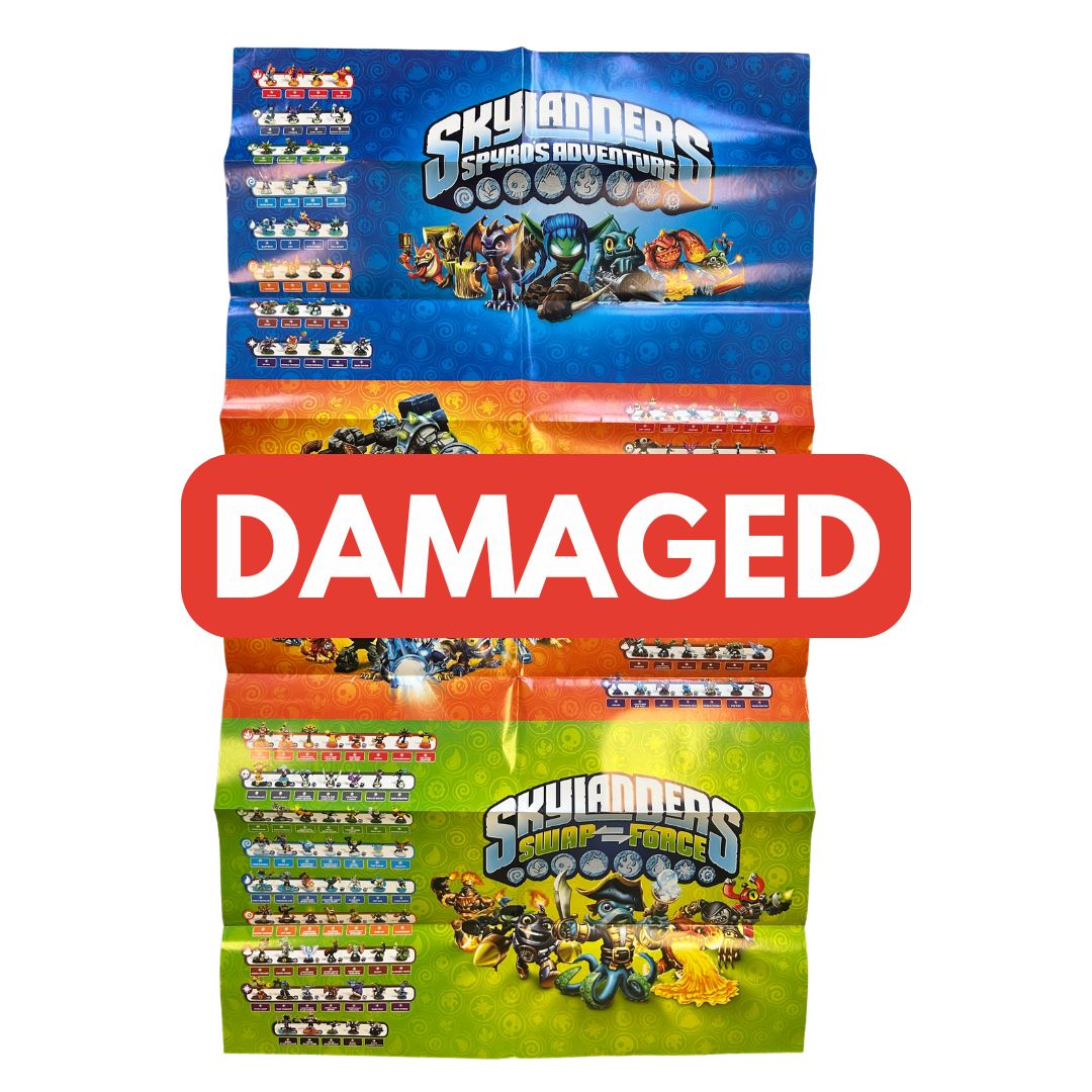 DAMAGED Skylanders SWAP Force Dark Edition Poster