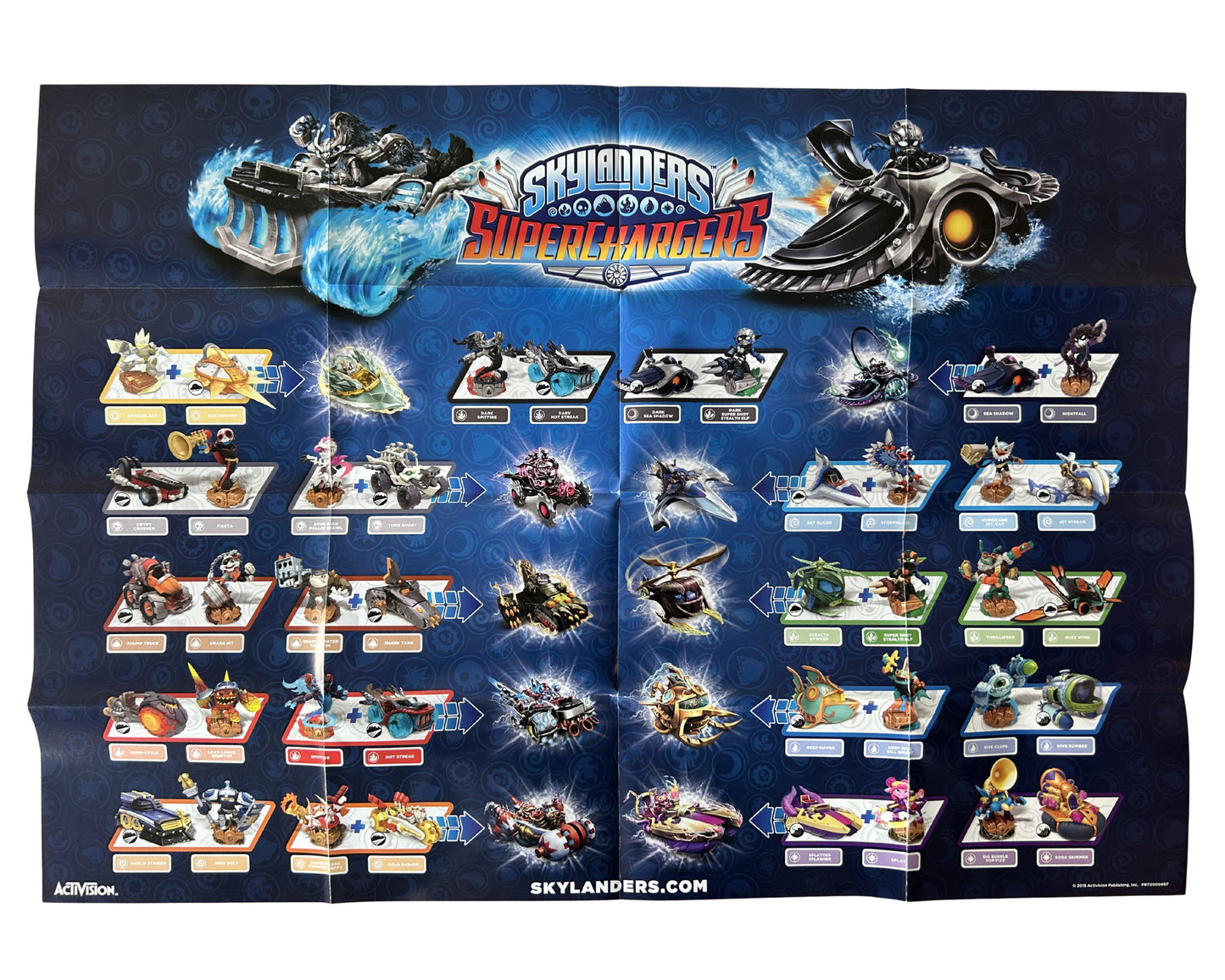Skylanders SuperChargers Dark Edition Poster