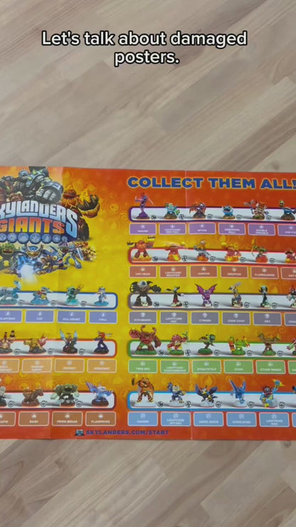 DAMAGED Skylanders Trap Team 3DS Poster